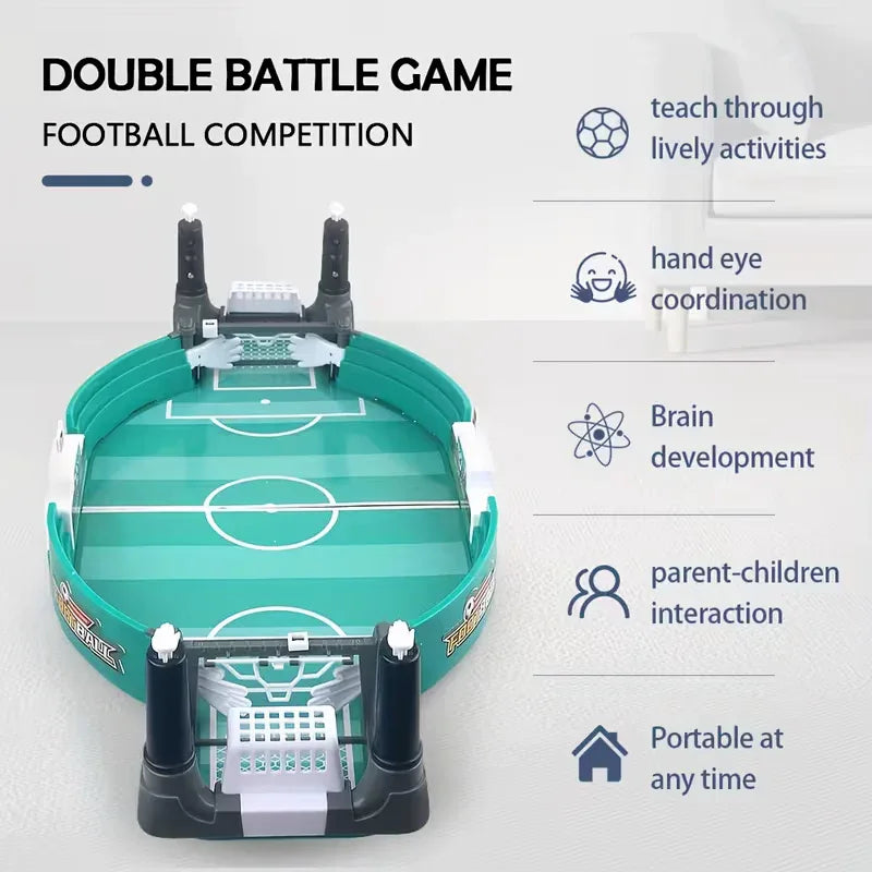 Children's interactive tabletop football game, 5 balls, educational sports tabletop toy, plastic frame, suitable for Valentine's Day, Easter and birthday gifts - Mekamart Australia