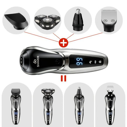 Men'S Electric Shaver 4-In-1 Shaver Multifunctional Shaver USB Charging Shaver - Black - Size 1168