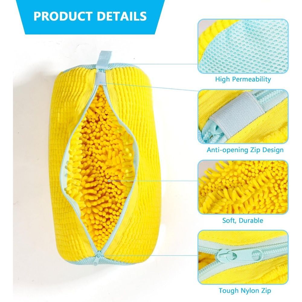 Shoe Washing Machine Bag Durable Shoe Bag Shoe Cleaning Accessory Sneakers - Blue - Size 001