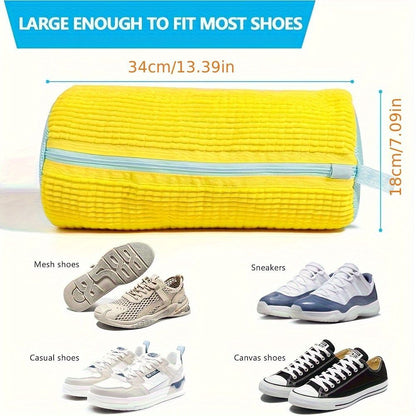 Shoe Washing Machine Bag Durable Shoe Bag Shoe Cleaning Accessory Sneakers - Pink - Size 001