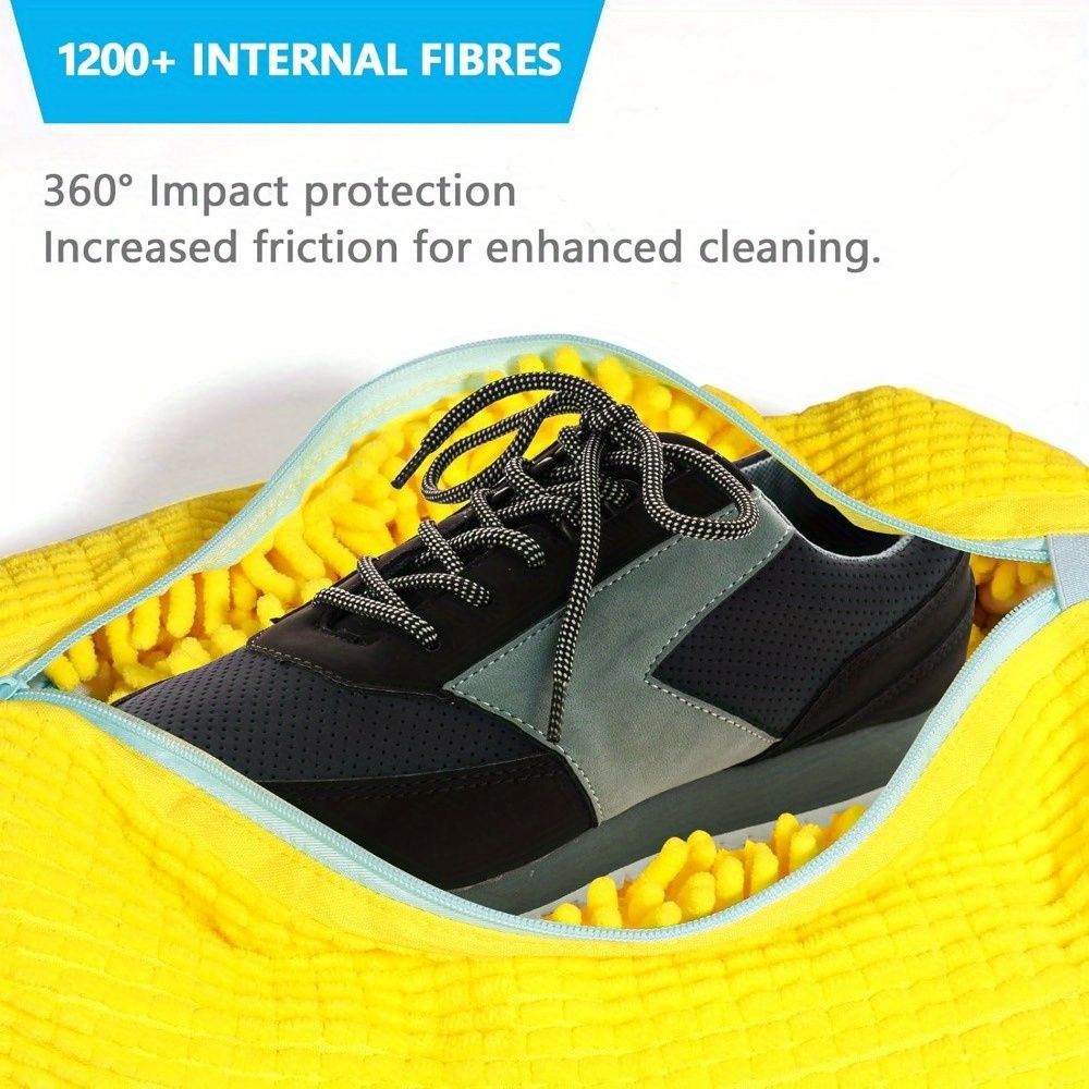 Shoe Washing Machine Bag Durable Shoe Bag Shoe Cleaning Accessory Sneakers - Yellow - Size 001