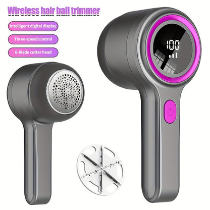 Portable Fuzz Remover Multifunctional Fuzz Remover LED Display Fuzz Remover - White - Size 01