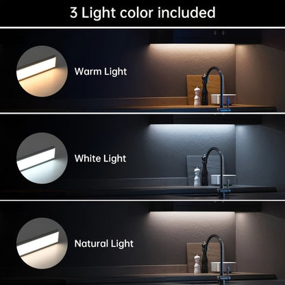 Motion Sensor Night Light LED Night Light Bar Home Lighting Garden Lighting - Black - Size 60CM