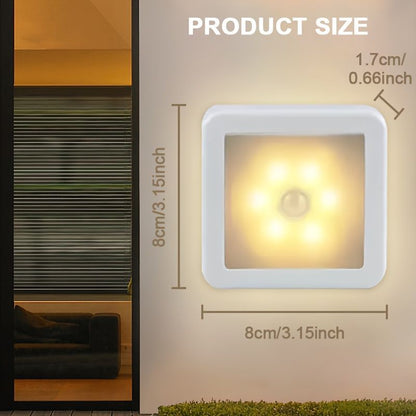 White Smart Motion Sensing Light 6-LED Light Wireless Light IP44 Light Automatic On