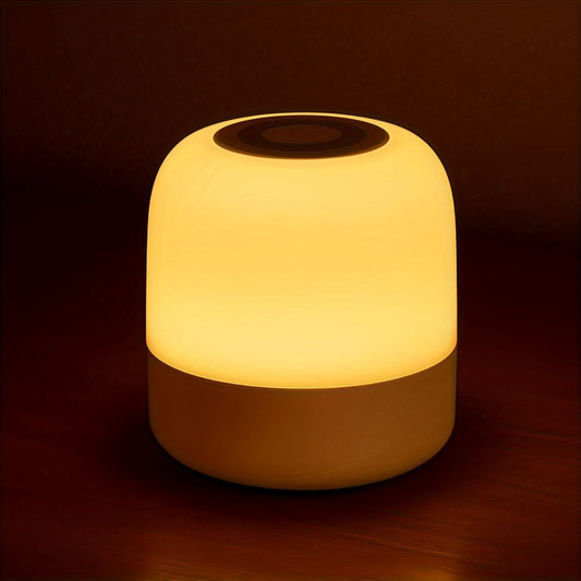 White Portable LED Table Lamp USB-C Rechargeable Lamp Adjustable Brightness Lamp 3