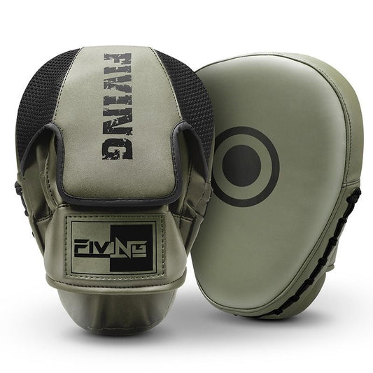 Sanda focus mitts, boxing training pads, Muay Thai mitts, adult martial arts equipment, kids boxing gloves, arc-shaped target, round training pad, striking practice, Australian martial arts - Green - Size L