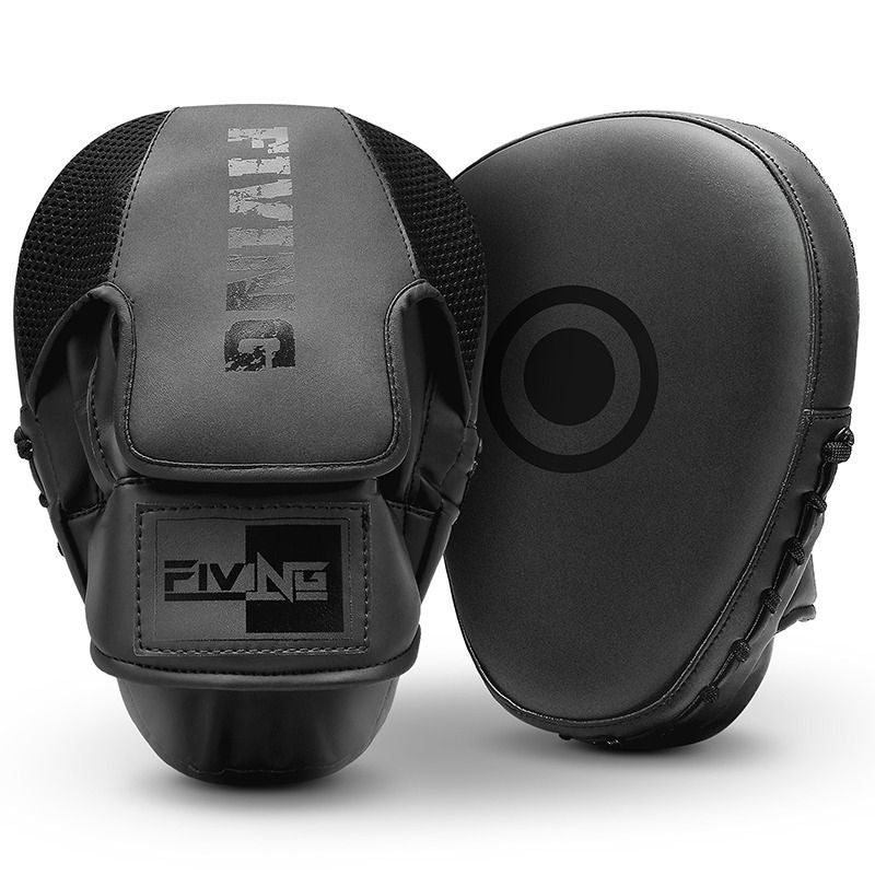 Sanda focus mitts, boxing training pads, Muay Thai mitts, adult martial arts equipment, kids boxing gloves, arc-shaped target, round training pad, striking practice, Australian martial arts - Green - Size L