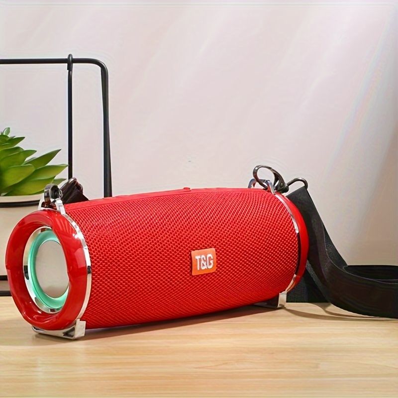 Portable Wireless Speaker Bluetooth Speaker Flashing LED Lights Party Speaker - Camouflage - Size 01