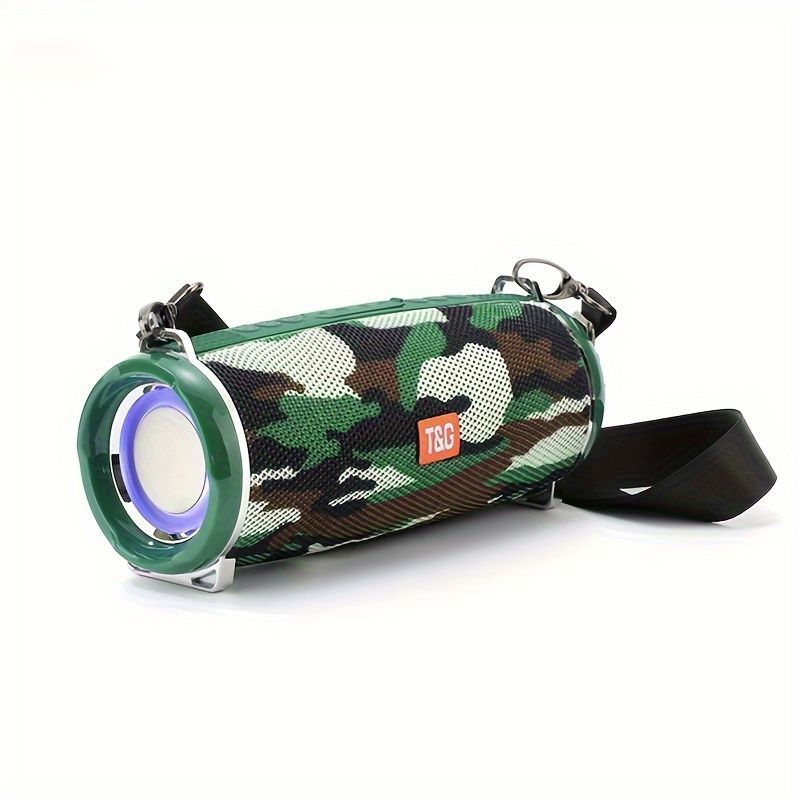 Portable Wireless Speaker Bluetooth Speaker Flashing LED Lights Party Speaker - Red - Size 01