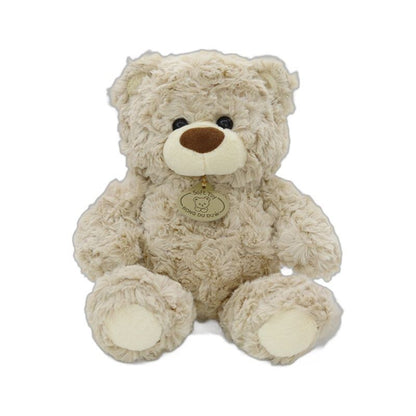 teddy bear, plush doll, soft toy, cuddly bear, boys birthday gift, claw machine prize, flower shop bear, huggable toy, beige teddy, brown teddy, stuffed animal, Australian toy - Dark Brown - Size 20CM