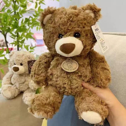 teddy bear, plush doll, soft toy, cuddly bear, boys birthday gift, claw machine prize, flower shop bear, huggable toy, beige teddy, brown teddy, stuffed animal, Australian toy - Dark Brown - Size 25CM