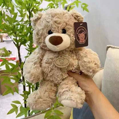 teddy bear, plush doll, soft toy, cuddly bear, boys birthday gift, claw machine prize, flower shop bear, huggable toy, beige teddy, brown teddy, stuffed animal, Australian toy - Dark Brown - Size 25CM