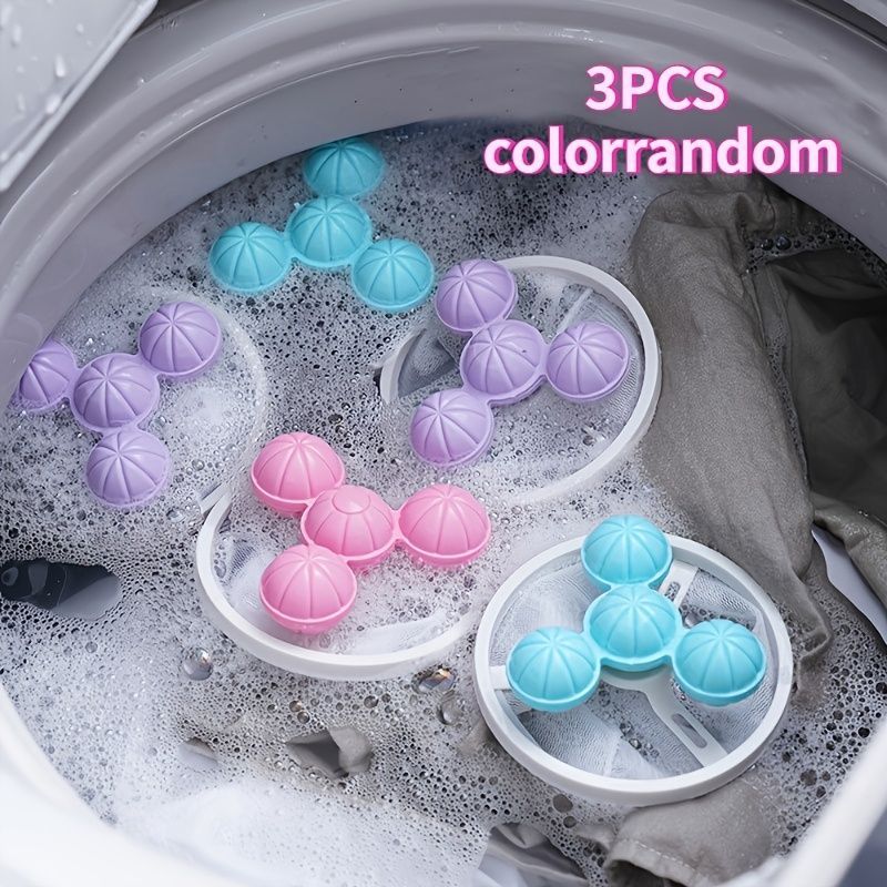 Washing Machine Lint Catcher 3 Piece Lint Catcher Laundry Lint Removal - Blue - Size 01
