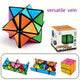 Infinite Cube - 3D Hexagonal Puzzle Toy, Space Geometry Flip Toy, Enhance Brain Ability and Relax, Mixed Color, ABS Material