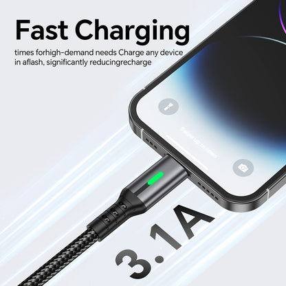 Pink Black 240W Type-C Cable Super Fast Charging 2M Data Cable Pink Charging Cable Durable