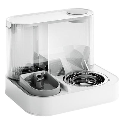 Gray Green Automatic Cat Feeder Cat Water Dispenser Cat Feeding Set Cat Supplies Cat Care