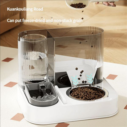 Gray Green Automatic Cat Feeder Cat Water Dispenser Cat Feeding Set Cat Supplies Cat Care