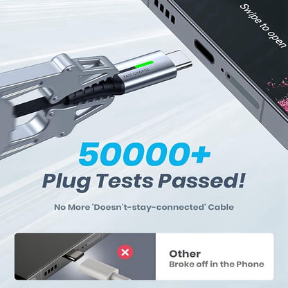 Black 240W Type-C Cable Super Fast Charging Cable 2m Charging Cable Blue Charging