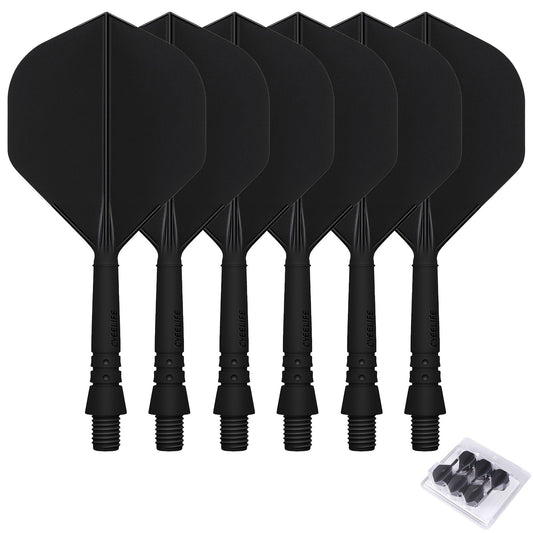 WEDARTER flying dart tail fin cross-border hot sale 2BA threaded integrated modified PP tough plastic anti-drop durable