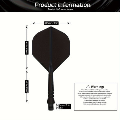 WEDARTER flying dart tail fin cross-border hot sale 2BA threaded integrated modified PP tough plastic anti-drop durable