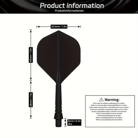 WEDARTER flying dart tail fin cross-border hot sale 2BA threaded integrated modified PP tough plastic anti-drop durable