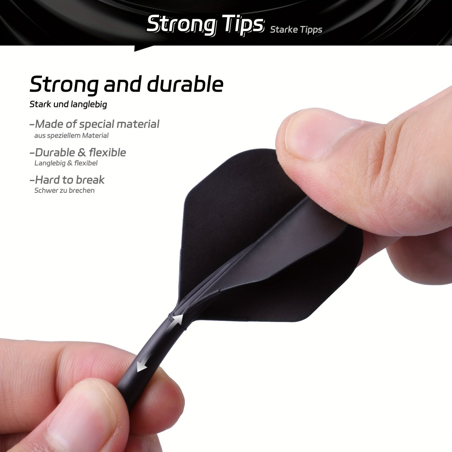 WEDARTER flying dart tail fin cross-border hot sale 2BA threaded integrated modified PP tough plastic anti-drop durable