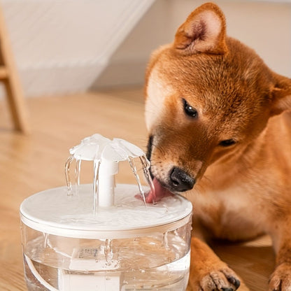 Large capacity cat water fountain, USB low voltage powered automatic pet water feeder, suitable for a variety of pets, safer