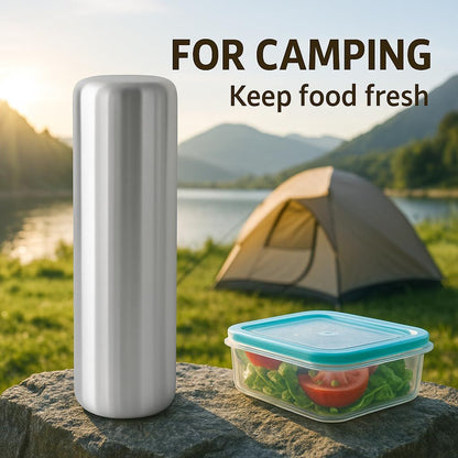 2Pack Ice Packs for Lunch Boxes Ice Pack for Cooler Reusable Stainless Steel Ice Packs for Coolers, Camping, Picnic Baskets Metal Bento Box Keep Food Drinks Fresh Cool - Silver - Size 2Pack