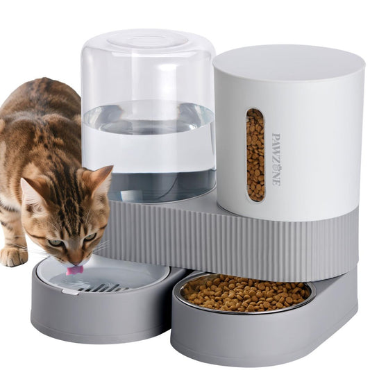 Cat Automatic Feeder Cat Water Dispenser Pet Feeding Set Cat Food Dispenser