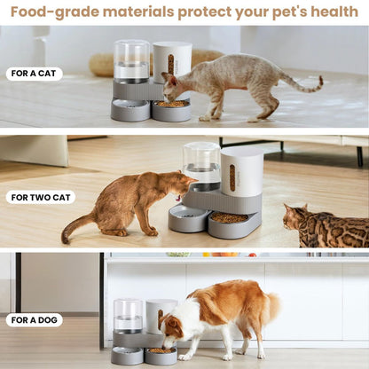 Cat Automatic Feeder Cat Water Dispenser Pet Feeding Set Cat Food Dispenser
