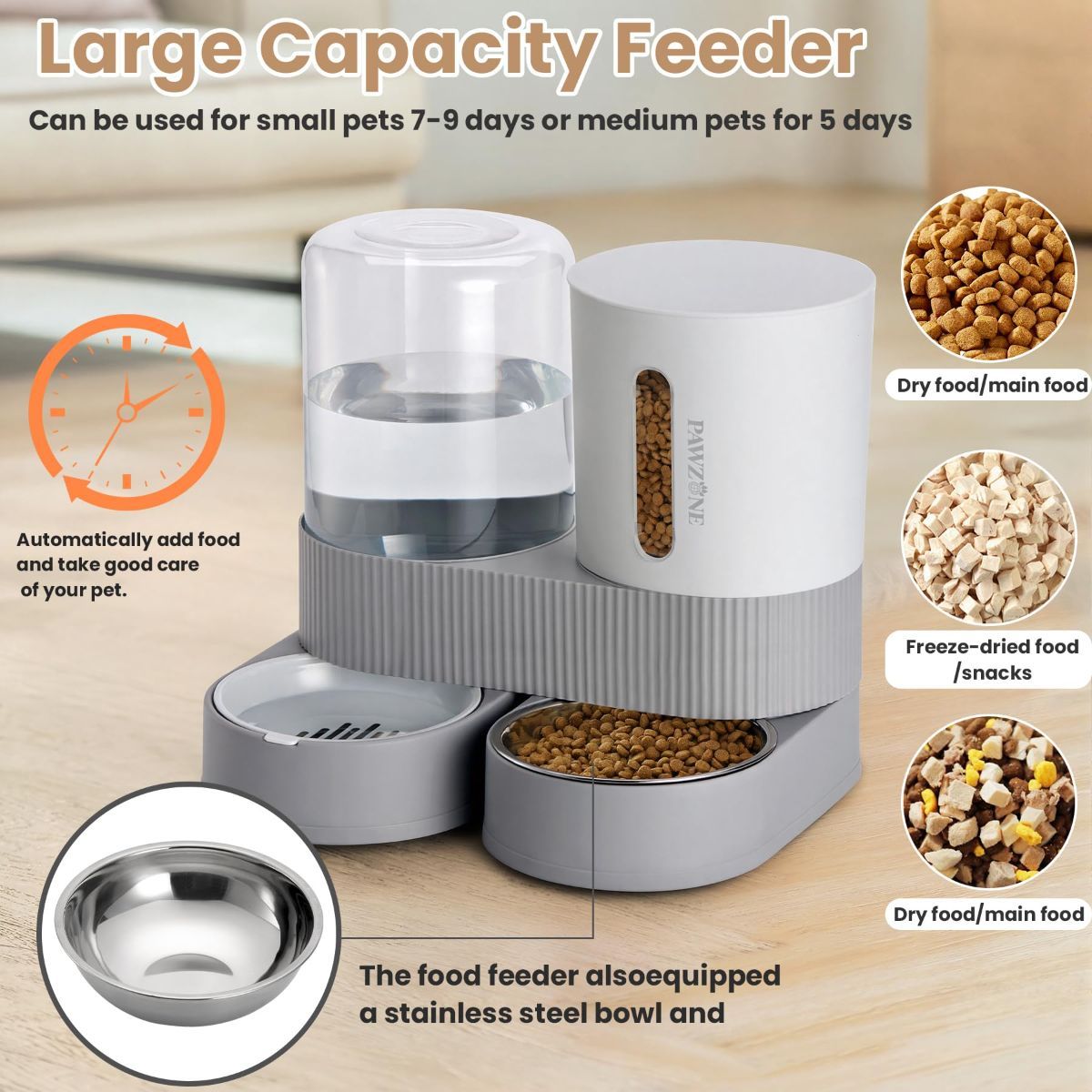 Cat Automatic Water Dispenser Cat Automatic Food Dispenser Cat Feeding Set Cat