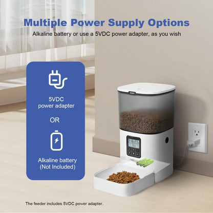 Automatic Cat Feeder 4L Cat Feeder Programmable Cat Feeder Cat Food Dispenser
