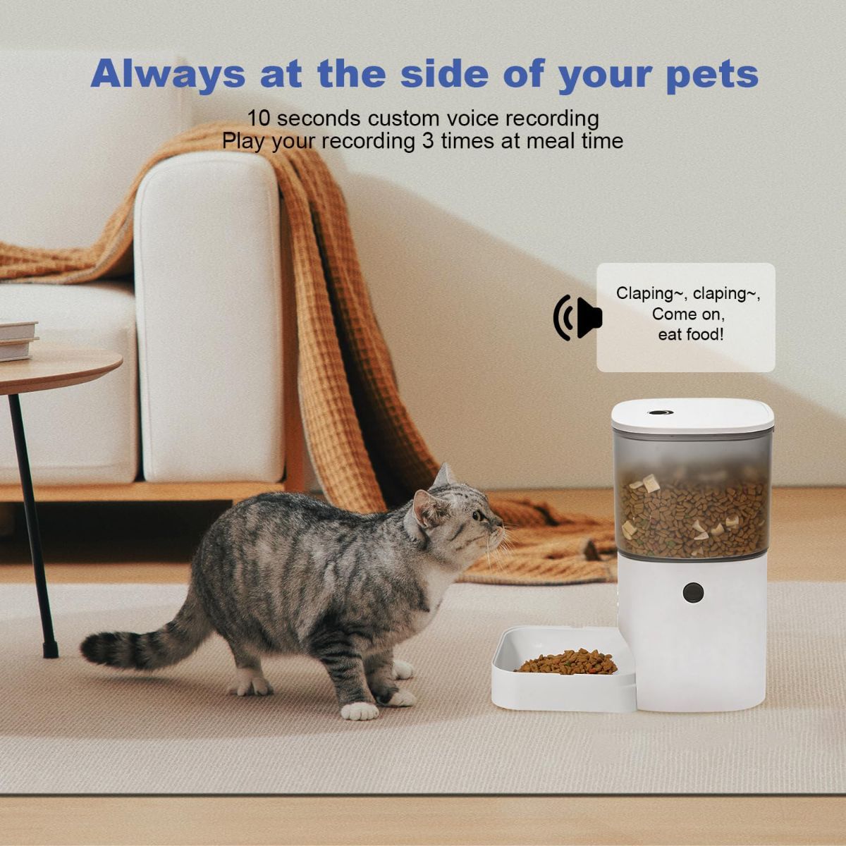 Automatic Cat Feeder 4L Cat Feeder Programmable Cat Feeder Cat Food Dispenser