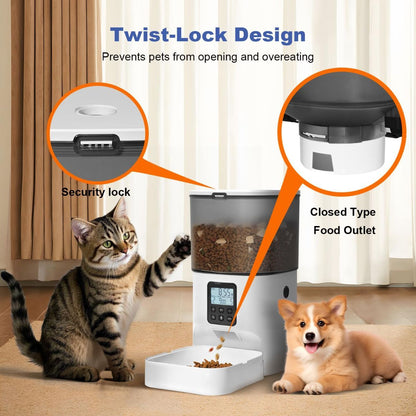 Automatic Cat Feeder 4L Cat Feeder Programmable Cat Feeder Cat Food Dispenser