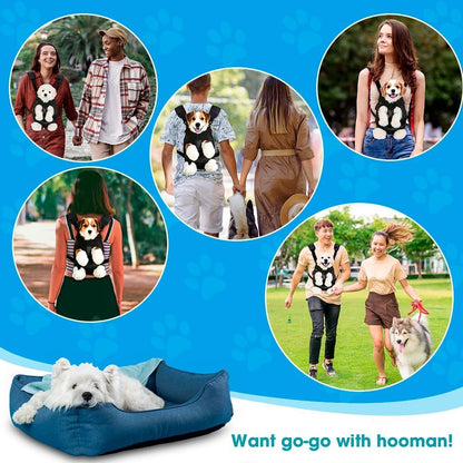 Dog Carrier Backpack Small Dog Carrier Pet Carrier Hands-Free Dog Carrier - Black / S