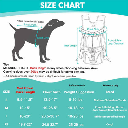 Dog Harness Storage Bags For Dogs Pet Accessories Dog Outdoor Gear High-Quality - Black - Size L