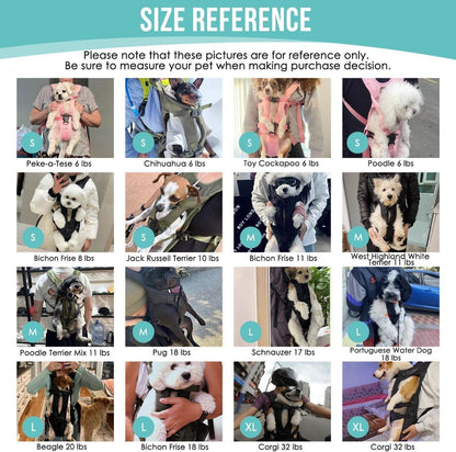 Dog Harness Storage Bags For Dogs Pet Accessories Dog Outdoor Gear High-Quality - Black - Size L