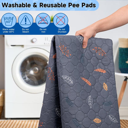 Reusable Dog Urine Pads Dog Pee Pads Absorbent Dog Pads Dog Training Pads - Dark Gray / 72in*72in