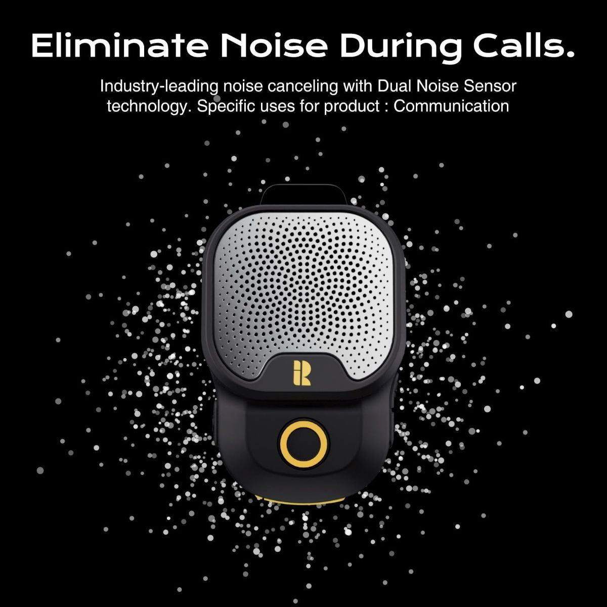 Wearable Bluetooth 5.3 Speaker, 30H Battery, IPX7 Waterproof | Clip-On Design, TWS Pairing, Built-In ENC Mic, Hands-Free Music & Calls, Jobsite Use, Portable Wireless Speaker