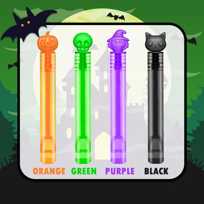 Halloween Treats Non Candy for Toddlers 20 PCS, Mini Bubble Wands Prizes Toys Gifts Bags for Kids, Small Halloween Birthday Classroom Party Basket Goody Bag Stuffer Trinkets Stuff for Boys Girls