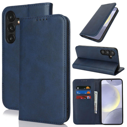 Fit for Samsung Galaxy Wallet Case with Card Holder for Women Men| Premium PU Leather, Flip Folio Purse Case, with Card Slot, Stand Holder,Magnetic Closure, TPU Shockproof Protective Case - Navy - Size Samsung A08 4G