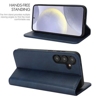 Fit for Samsung Galaxy Wallet Case with Card Holder for Women Men| Premium PU Leather, Flip Folio Purse Case, with Card Slot, Stand Holder,Magnetic Closure, TPU Shockproof Protective Case - Navy - Size Samsung A08 4G