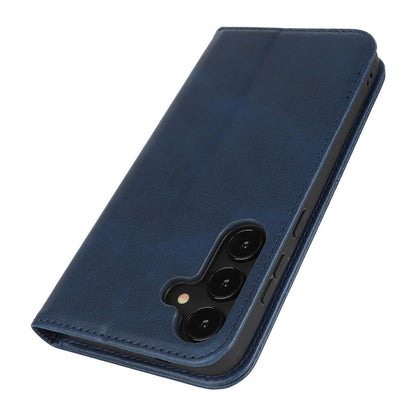 Fit for Samsung Galaxy Wallet Case with Card Holder for Women Men| Premium PU Leather, Flip Folio Purse Case, with Card Slot, Stand Holder,Magnetic Closure, TPU Shockproof Protective Case - Navy - Size Samsung A08 4G