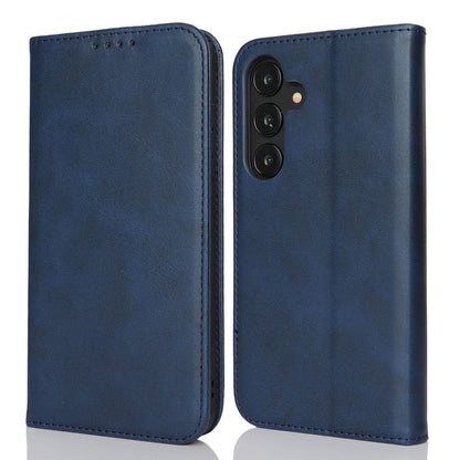 Fit for Samsung Galaxy Wallet Case with Card Holder for Women Men| Premium PU Leather, Flip Folio Purse Case, with Card Slot, Stand Holder,Magnetic Closure, TPU Shockproof Protective Case - Navy - Size Samsung A08 4G