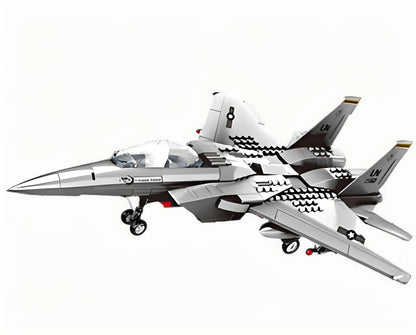Christmas gift F-15 Eagle Fighter Jet Building Blocks Set, 223 Pieces Military Aircraft Model Kit for Kids & Enthusiasts（F15 fighter） - Mekamart Australia