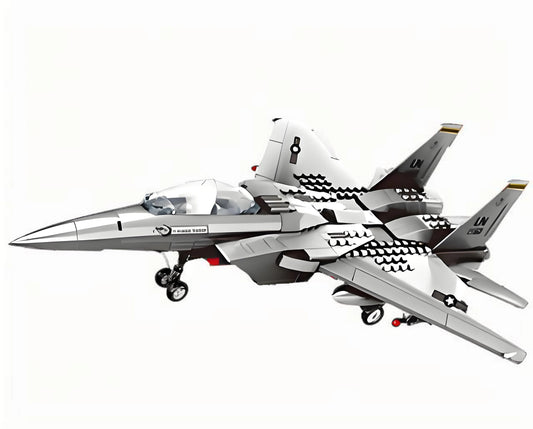 Christmas gift F-15 Eagle Fighter Jet Building Blocks Set, 223 Pieces Military Aircraft Model Kit for Kids & Enthusiasts（F15 fighter） - Mekamart Australia