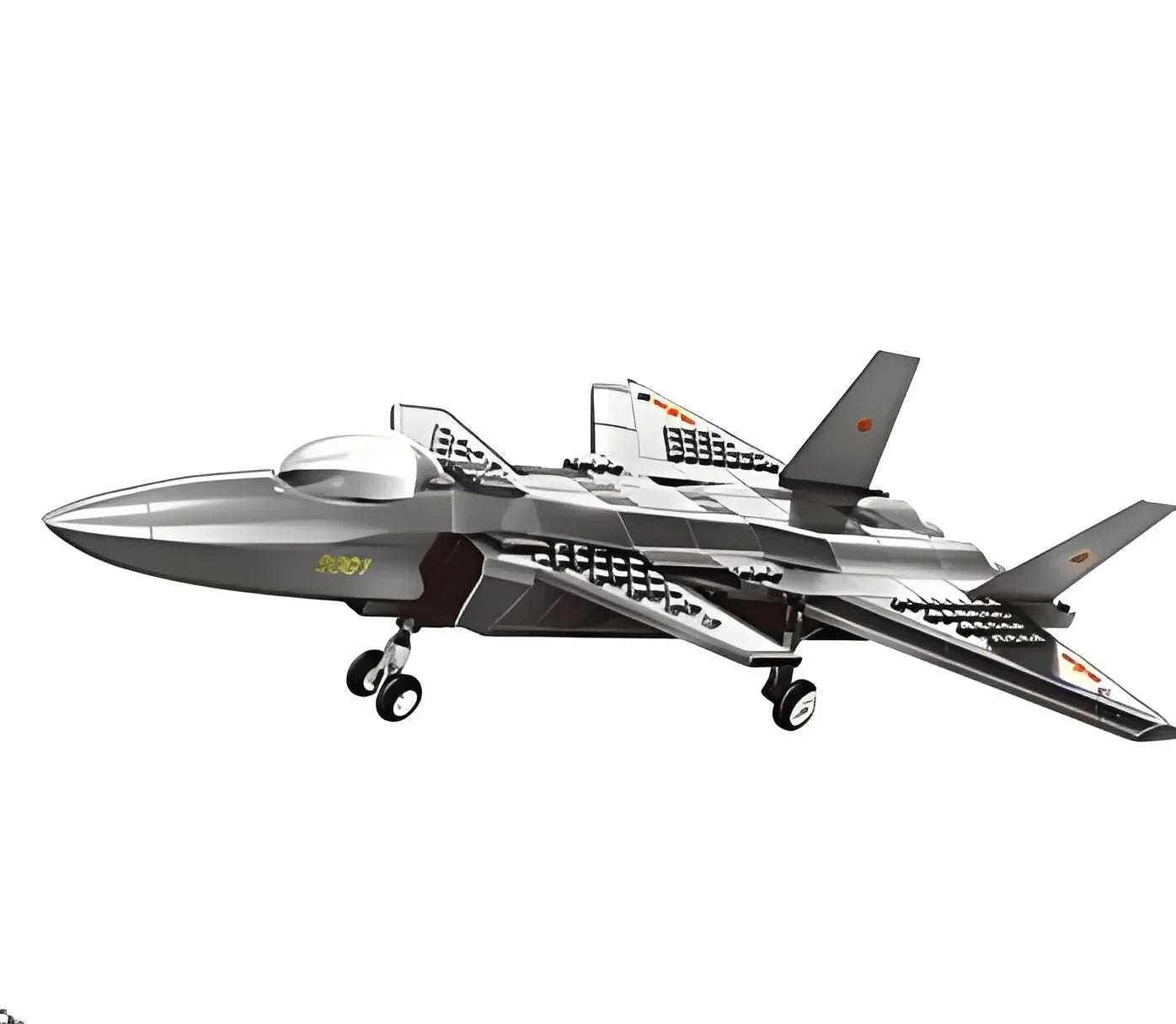 Christmas gift J-20 Stealth Fighter Jet Building Blocks Set, 229 Pieces Military Aircraft Model Kit for Kids Aged 6+ & Enthusiasts（J20 fighter） - Mekamart Australia