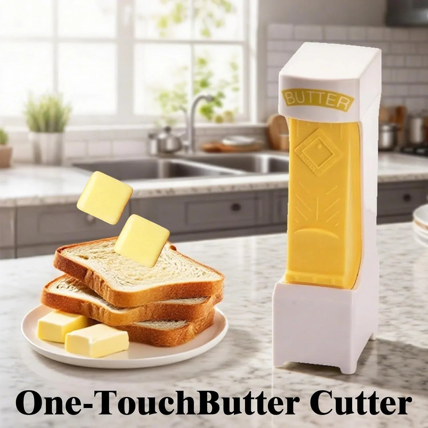 Butter Slicer for Pre-Sliced Butter & Cheese Cutter with Storage Container - Kitchen Tool for Baking, Cooking, Sandwiches, Bread, Cookies (1PC) - Mekamart Australia