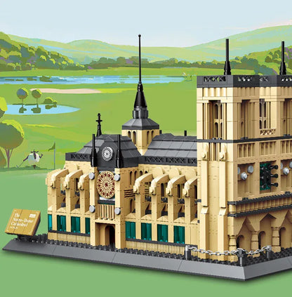 Notre-Dame Cathedral of Paris Mini Building Blocks Model – Iconic Gothic Landmark for Home Display, Educational Play & Gift-Giving (Beige) | Other Architectural Models Available In-Store - Mekamart Australia