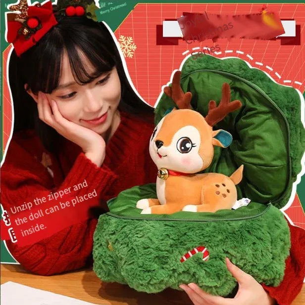Christmas 4-in-1 Plush Set (Tree + Santa + Reindeer): Perfect Birthday/Christmas/Party Gift for Boys, Girls & Adults - Mekamart Australia